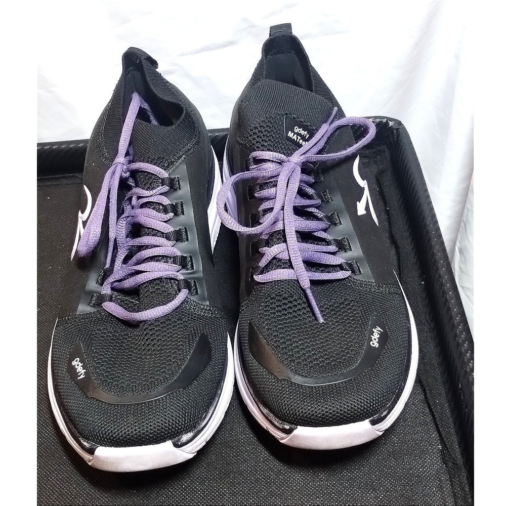 Gravity Defyer G-Defy MATeeM Womens Black Purple Athletic Running Shoes Size 10